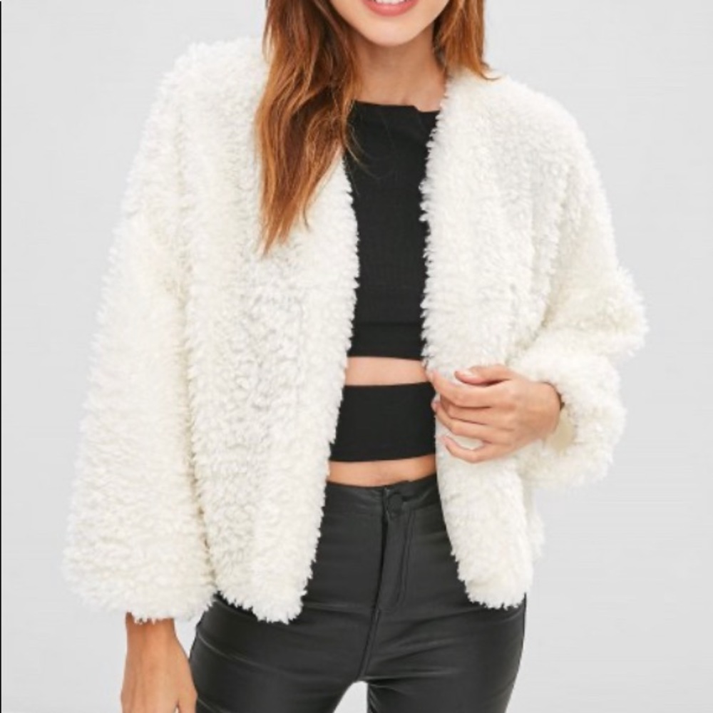 White Teddy Jacket